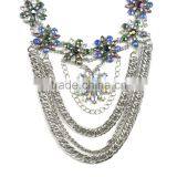 Multilayer Out Chain With Multicolor Rhinestone Women Necklaces thumbnail-6