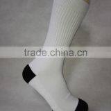 White Blank Polyester Socks for Sublimation With Black Heel and Toe thumbnail-6