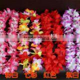 2016 Cheap Wholesale Necklace Hawaiian Flowers Artificial Flower Garland Hawaiian Flowers for for Party Decoration thumbnail-6