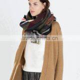 British Wind Spring Model Women Scarf Joint Colors Imitated Cashmere Material 135*145cm Female Cappa thumbnail-6