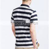 Short Sleeve Stripe Latest Polo Shirt Designs for Men thumbnail-3