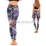 2017 Wholesale Custom Sublimation Leggings Running Gym Pants Yoga Women Fitness Leggings thumbnail-3