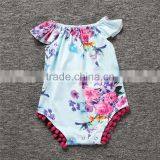 S17541A Fashion Newborn Girls Children's Jumpsuit Cartoon Floral Jumpsuit thumbnail-2