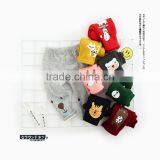 S65610A Velvet Baby Slim Trousers Cartoon Solid Color Kids Leggings thumbnail-2