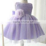 Wholesale European Kids Wear 2015 Spring Red Flower Girl Dress Sewing Patterns thumbnail-1