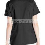 Women's Scrub Top With Adjustable Buckle at Waist Nurse Scrub Suits thumbnail-2