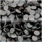 2058HFSS20 1440pcs Round Shape Jet Color Flatback Crystal Glue Base Loose Hot Fix Rhinestones Iron on Stones Clothing Accessorie thumbnail-1