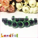 10mm Glitter Metallic Colored Blinking Dark Green Stuffed Doll Craft Eyes thumbnail-4