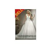 Ball gown sweart heart one shoulder tulle Wedding Dresses with lace up for Bride