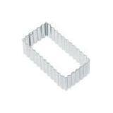 Fluted Oblong Rectangle Biscuit Cookie Pastry Cutter thumbnail-1
