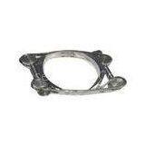 Stainless Steel W4 Double Bolt Hose Clamps For Sewage Treatment 70 - 80mm thumbnail-1