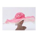 57cm Customized Ladies Tea Party Hats / Sinamay Hats For For Fascinators
