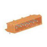 6 Pin 12A 10A Right Angle Pin MCS Connector For Any Kind Of Wires Orange