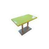 Indoor / Outdoor Flat Edge 18mm Green Dining Marble Table Tops / Countertop OEM