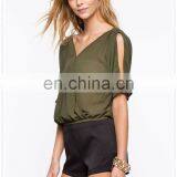 Outdoor New Model Simple Chiffon Style Blouse Women Wholesale thumbnail-5