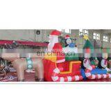 Hot-selling Christmas Inflatable Santa Claus Deer Sleigh / Christmas Inflatable Santa on Sleigh
