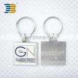 Square Shape Hard Enamel Custom Metal Car Keychain thumbnail-5
