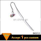 Wholesale Jewelry Silver Metal Fancy Bookmark Clip for Children