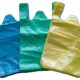 HDPE Plain Plastic Retail Grocery Shopping T-Shirt Handle Bag thumbnail-2