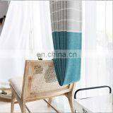 Good Quality Simple Style Cotton Linen Fabric Decorative Striped Home Textile Blackout Shade Curtain thumbnail-7