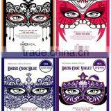2015 super quality 4pieces lace pattern wholesale masks