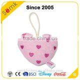 Fashion heart shaped baby bath massage soap sponge for bathroom