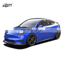 Zeus Carbon Fiber Parts for Tesla Model Y Front Lip Side Skirt Rear Diffuser Spoiler Fender Flares thumbnail-5