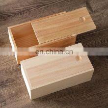 Hot Sale Natural Solid Wood Sliding Wooden Box for Sale thumbnail-5