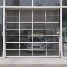 Automatic Garage Door Aluminum Alloy Material Modern New Black Sectional Panel Garage Door Tempered Aluminum Glass Garage Door thumbnail-5