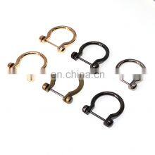 Wholesale Different Color Luggage Handbag Purse Horseshoe Buckles Metal Screw Detachable D Buckle thumbnail-2