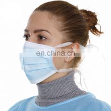 3 Ply Disposable Non-woven Face Mask With Ear-loop Or Tie-on