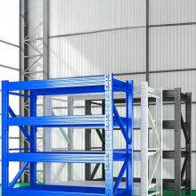 Shelves 100KG 3 Layer 120*40*200cm Grey and White Heavy Duty Shelves Wholesale Storage Clothing Express Warehouse Storage Shelving thumbnail-4