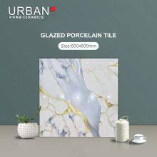 Luxury Hotel Golded 600X600mm Ceramic Non Slip Glazed Rustic Porcelain Floor Wall Tile thumbnail-2