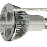 High Lumen Dimmable Indoor 3W GU10 LED Spot Light With CE,Rohs,UL Certificate