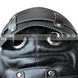 Heavy Duty Padded Locking Leather Hood thumbnail-5