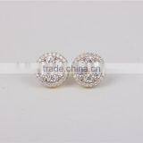 Hot Direct Sale Fashion White Zircon 925 Silver Jewelry Stud Earring thumbnail-2