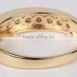 Wholesale Jewelry 2015 Fashion Design 925 Silver Ring Flower CZ Gold Plated Ring thumbnail-6