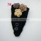 Good-looking 3 Flower Decorated Fashion Women Knitted Headband Headwear thumbnail-6