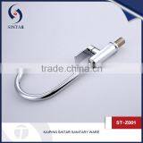 Modern Zinc Alloy Curve Shape Single Hole Kitchen Sink Mixer Tap thumbnail-3