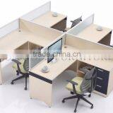 Classic 4 Person Cubicle Call Center Design Wooden Office Open Workstation(SZ-WS912) thumbnail-2