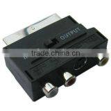 RGB Scart Male to S Video and 3 RCA Audio Adaptor thumbnail-1