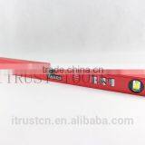 Red Aluminium Spirit Level With Magnetic 3 Level Bubble MT2015