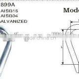 Galvanize Carabiner Wholesale Steel Electric Galvanized Thimble DIN 6899A Hardware Manufacture Quality Choice thumbnail-6