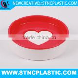 Round heart Fast Drying, Clean Simple Design Plastic Anti-moisture Soap Dish