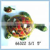 Polyresin Mosaic Turtle With Jewel Box thumbnail-1