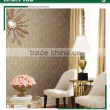 2016 Embossed Vinyl Coated Wallpaper, Latte Retro Damask Wall Mural for Home , New Design Wall Decor Manufacturer thumbnail-1
