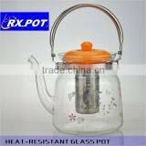 Mouth Blown Drinkware Borosilicate Glass Tea/coffee Pot Sets thumbnail-1