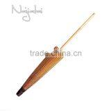 Kimono Orange Hand Painted Handmade Japanese Cloth Paper Umbrella thumbnail-3