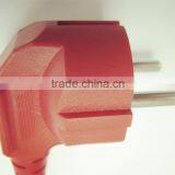 GOST-R Standard Angle Type 16A/250V Red Electrical Plug