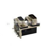Professional Manufacturer of Dual Port D-SUB DR 9P Male to HDR 15P Female Connector thumbnail-1